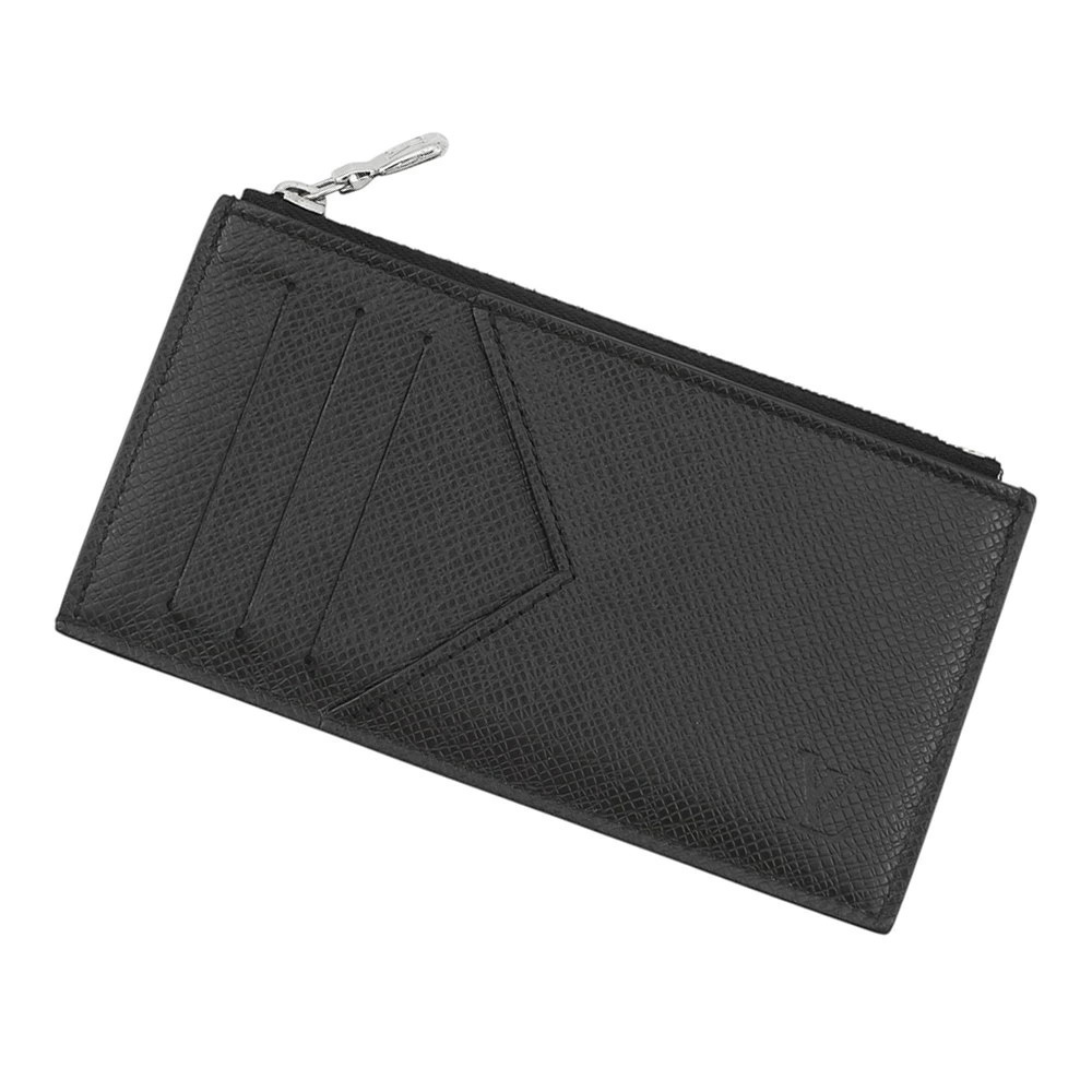 Louis Vuitton coin case Wallet Card Taiga Black Wallet